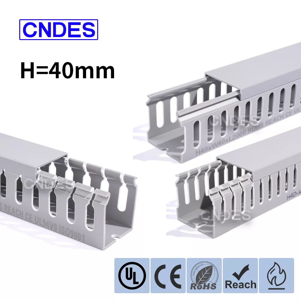 40 မီလီမီတာ အမြင့်အပေါက်ပါသော PVC ဝါယာကြိုးကွင်းပြွန်