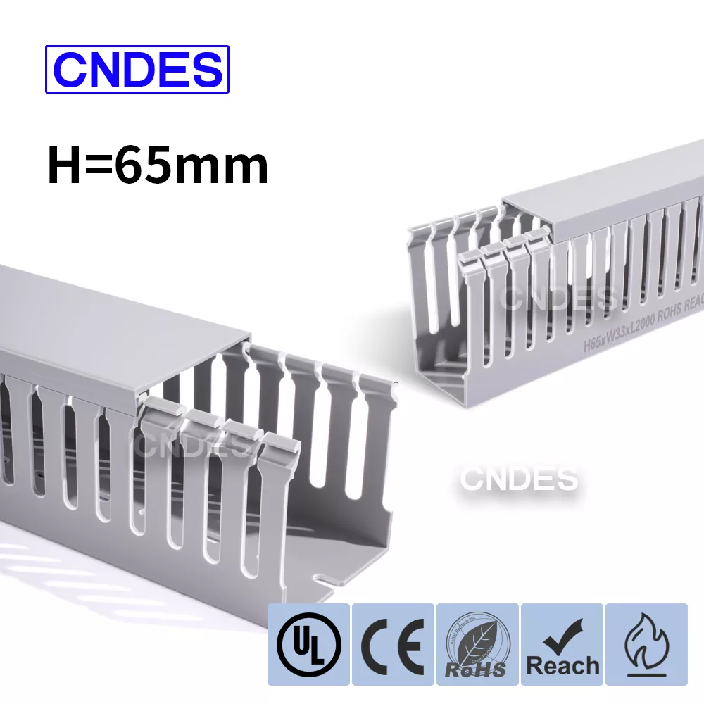 65mm အမြင့် Slotted PVC စက်မှုဝါယာကြိုးပြွန်