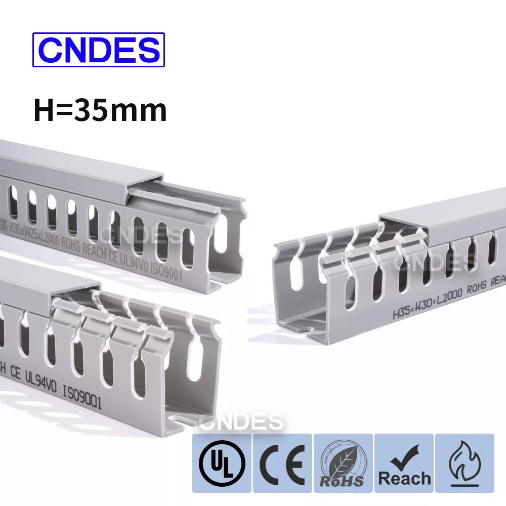 35 မီလီမီတာ အမြင့် အပေါက်ဖောက်ထားသော PVC ဝိုင်ယာလမ်းကြောင်းပြွန်